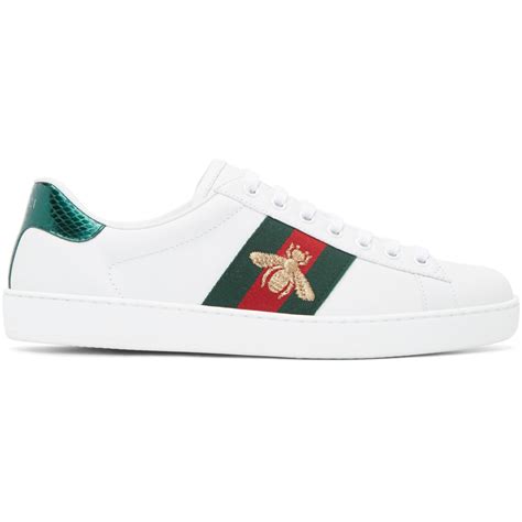 witte gucci sneakers|original Gucci bee sneakers.